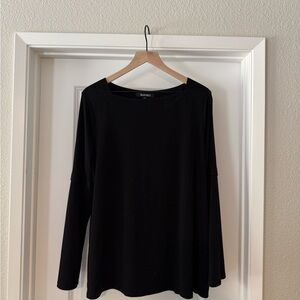 Ellen Tracy Black Long Sleeve Top